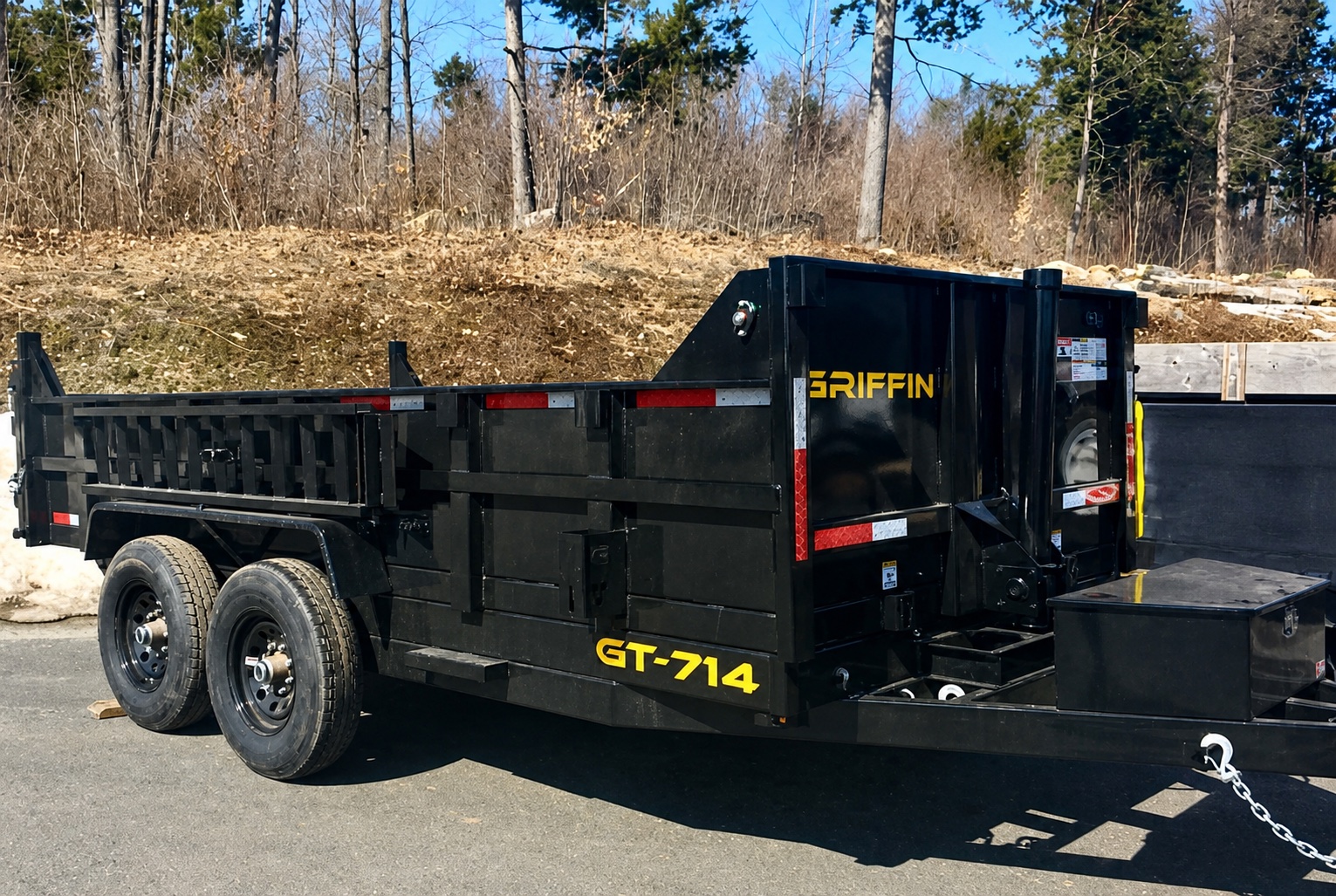 Black Griffin dump trailer